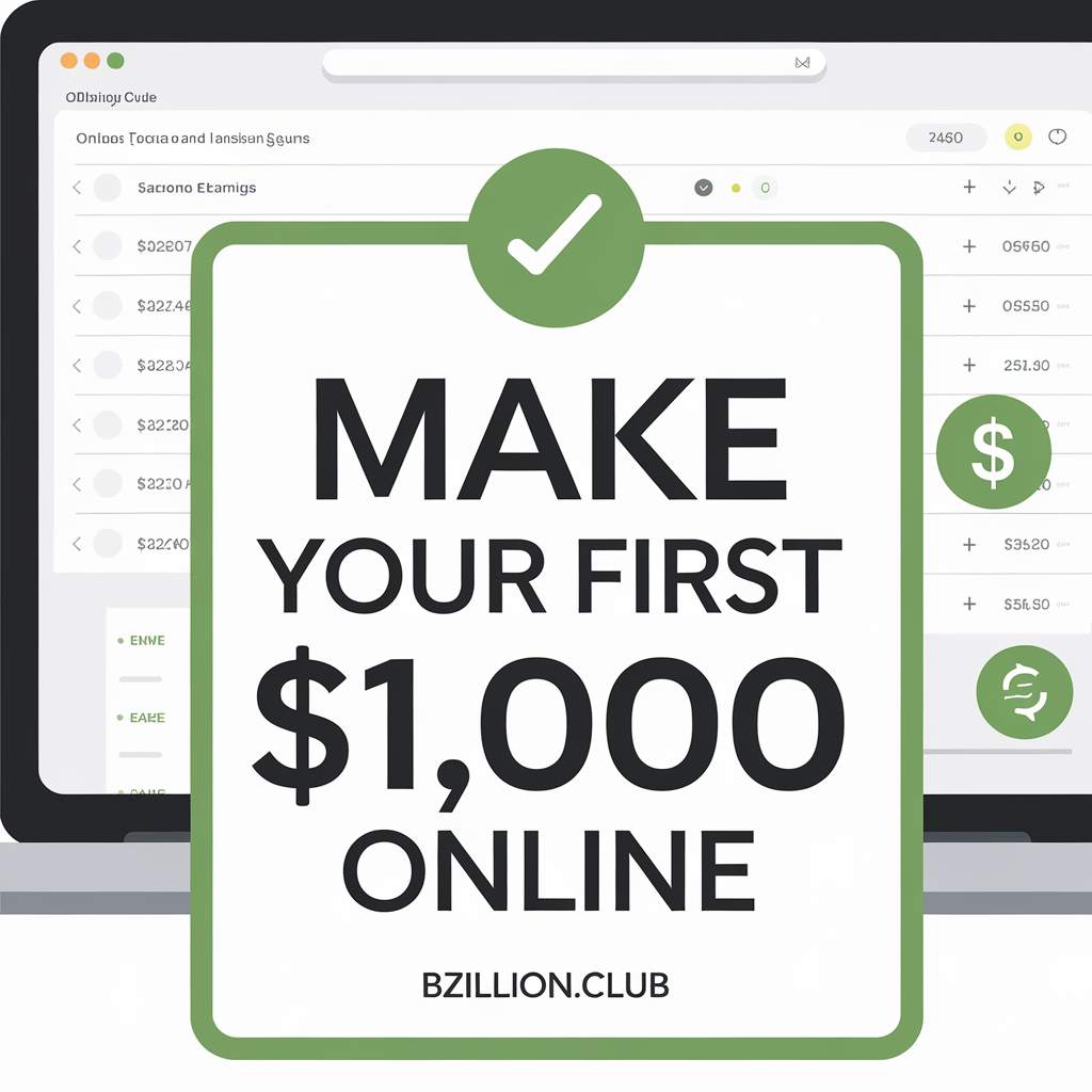 Make Your First 1000 Online